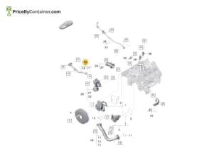 PORSCHE 9A712108301 — Porsche Genuine COOLANT PIPE 9A712108301