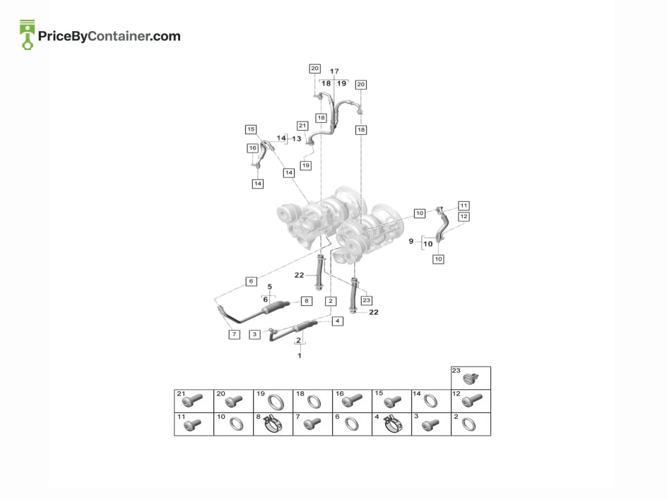 PORSCHE 9A714594811 — PORSCHE GENUINE COOLANT PIPE 9A714594811
