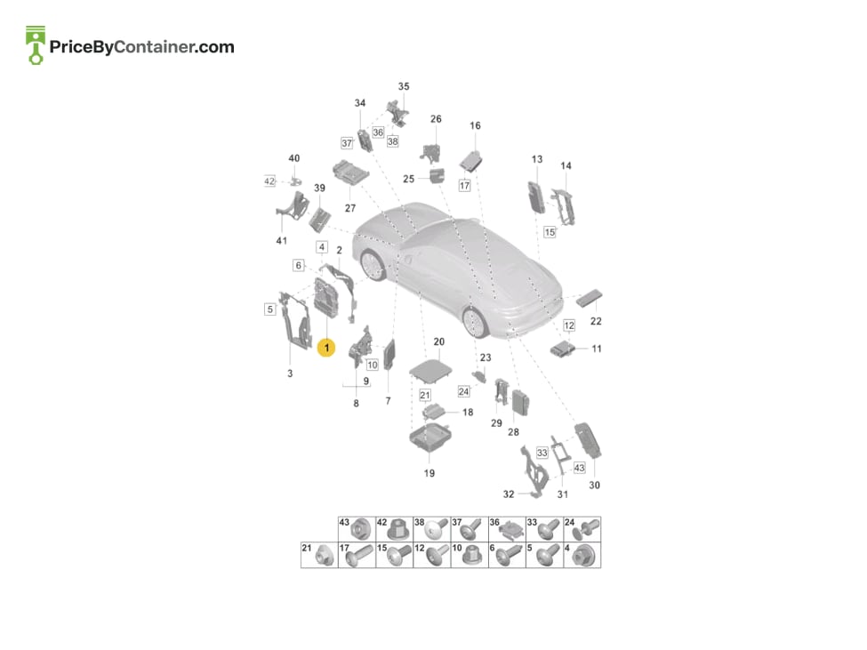 PORSCHE 9A790730930 — PORSCHE GENUINE CONTROL UNIT 9A790730930