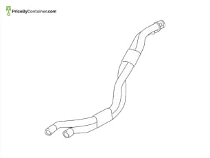 PORSCHE 9G130771101 — Porsche Genuine TRANSMISSION OIL COOLER RUBBER HOSE 9G130771101