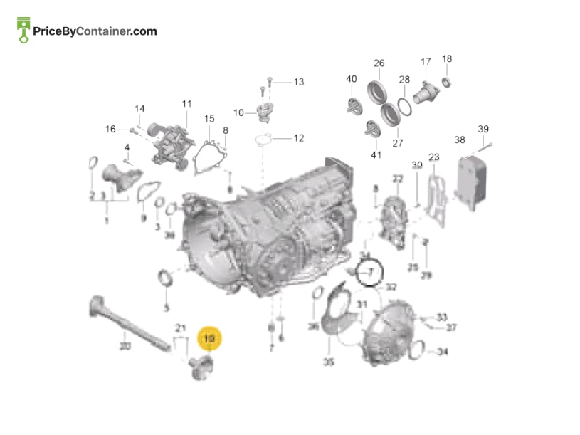 PORSCHE 9G133202855 — PORSCHE GENUINE DRIVE FLANGE 9G133202855