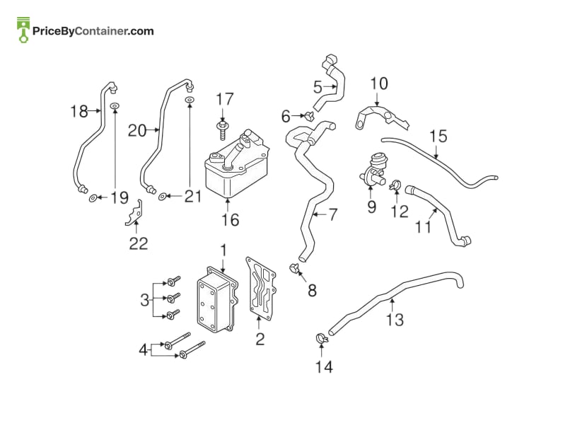 PORSCHE 9G230707904 — PORSCHE GENUINE HOSE 9G230707904