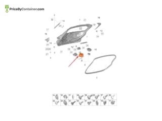 PORSCHE 9J0827447B — Porsche Genuine LOCK 9J0827447B