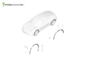 PORSCHE 9J0854732BYOK1 — Porsche Genuine WHEEL COVER MATT BLACK 9J0854732BYOK1