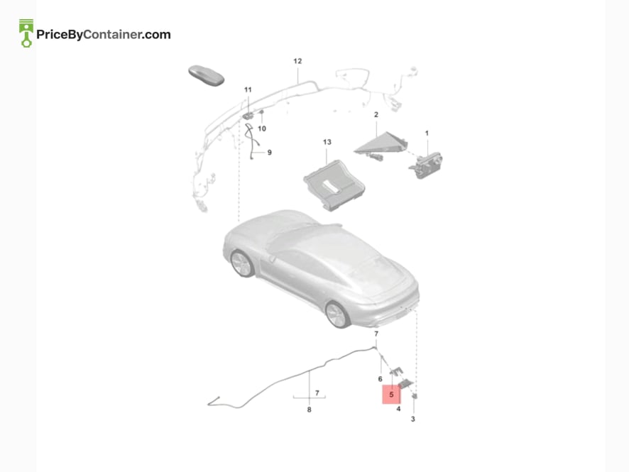 PORSCHE 9J1807707 — PORSCHE GENUINE BRACKET FOR CAMERA 9J1807707