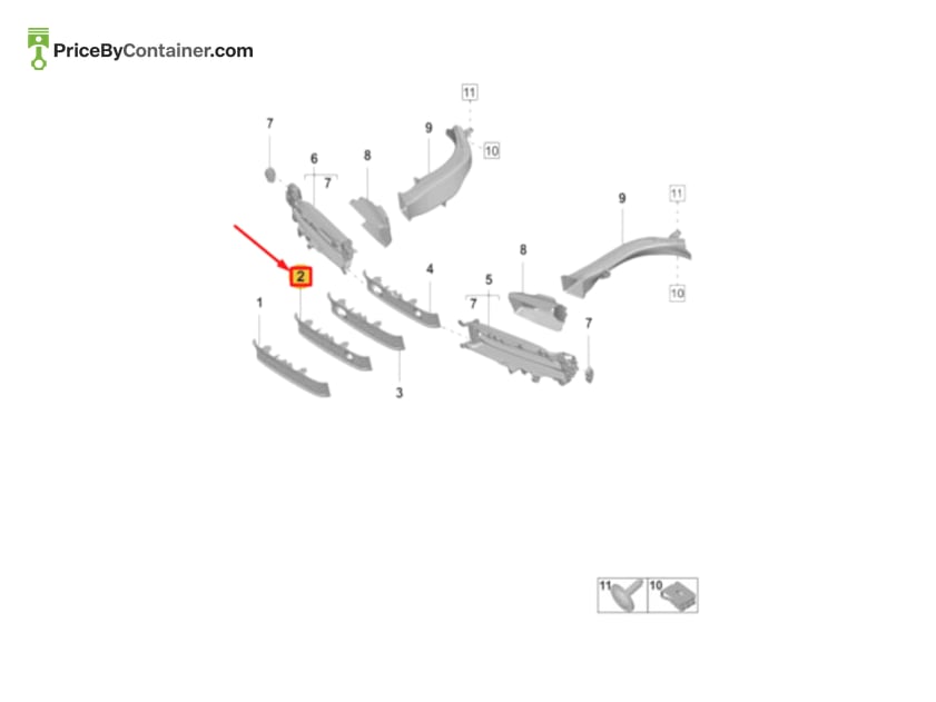 PORSCHE 9J1807823NOK1 — PORSCHE GENUINE TRIM MAT BLACK 9J1807823NOK1