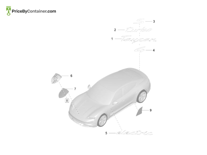 PORSCHE 9J1853823 — PORSCHE GENUINE STONE GUARD FILM 9J1853823