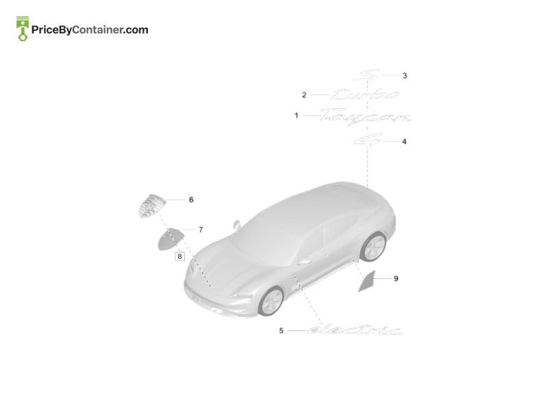 PORSCHE 9J1853824 — PORSCHE GENUINE STONE GUARD FILM 9J1853824