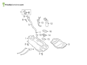 PORSCHE 9P1201194A — Porsche Genuine FLANGE 9P1201194A