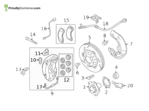 PORSCHE 9P1407616 — Porsche Genuine WHEEL HUB 9P1407616