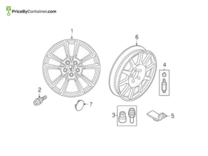 PORSCHE 9P1601149A8Z8 — Porsche Genuine WHEEL CAP 9P1601149A8Z8