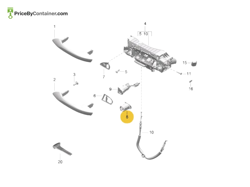 PORSCHE 9P1837470 — PORSCHE GENUINE SUPPORT 9P1837470