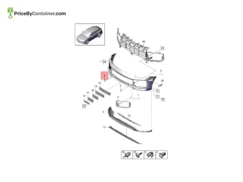 PORSCHE 9Y0807155AG2X — Porsche Genuine TOW CAP 9Y0807155AG2X