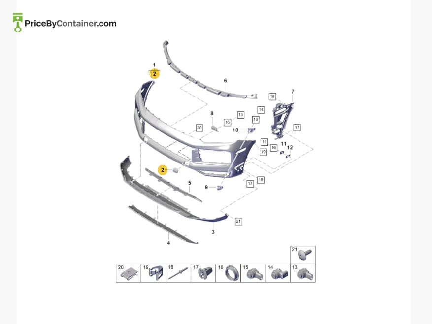 PORSCHE 9Y0807155CG2X — PORSCHE GENUINE PORSCHE GENUINE 9Y0807155CG2X