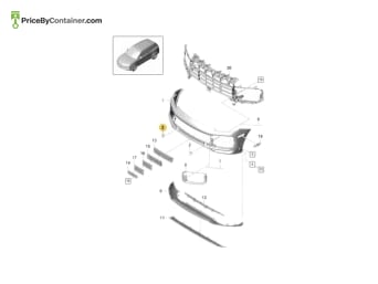 PORSCHE 9Y0807156AG2X — Porsche Genuine TOW CAP LH 9Y0807156AG2X