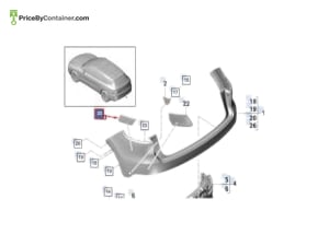 PORSCHE 9Y0807247 — Porsche Genuine INSULATOR 9Y0807247