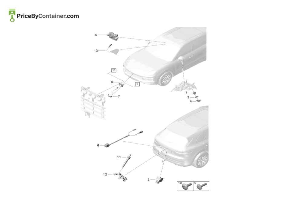 PORSCHE 9Y0807644OK1 — PORSCHE GENUINE TRIM PANEL FOR CAMERA 9Y0807644OK1