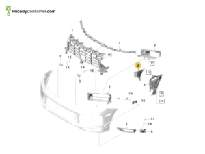 PORSCHE 9Y0807958BOK1 — Porsche Genuine AIR GUIDE MATT BLACK 9Y0807958BOK1
