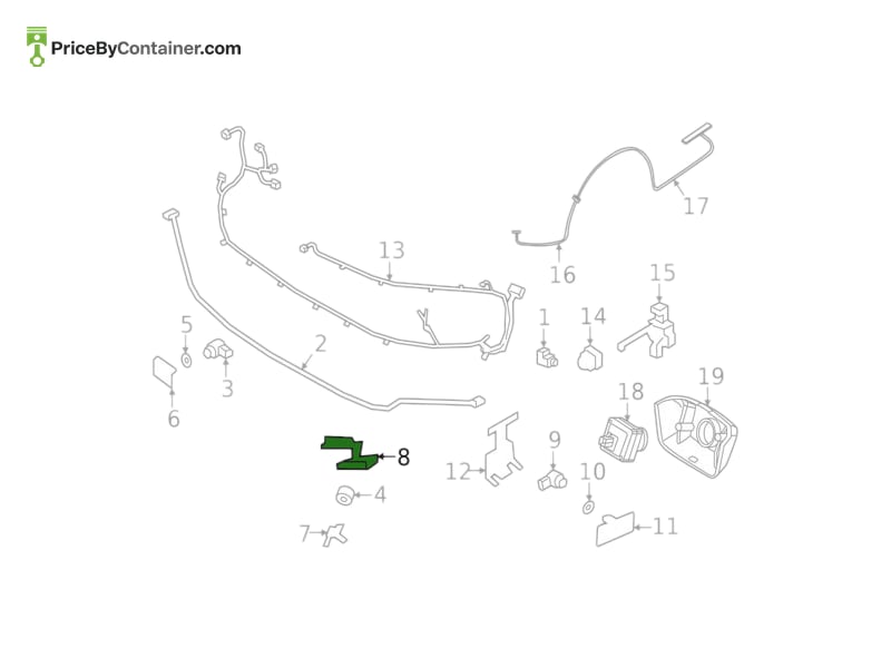 PORSCHE 9Y0807959OK1 — PORSCHE GENUINE AIR GUIDE BLACK MAT 9Y0807959OK1