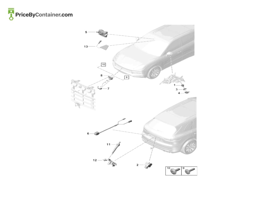 PORSCHE 9Y0807997 — PORSCHE GENUINE BRACKET FOR CAMERA 9Y0807997