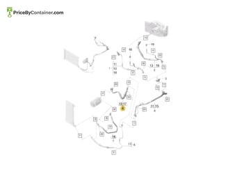 PORSCHE 9Y0816743D — Porsche Genuine REFRIGERANT LINE 9Y0816743D