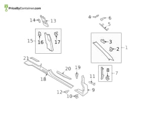 PORSCHE 9Y0819201A5Q0 — Porsche Genuine VENT LH PILLAR 9Y0819201A5Q0