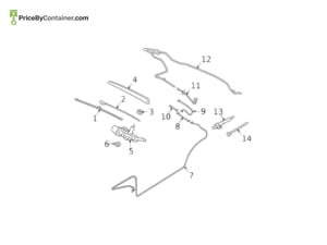 PORSCHE 9Y0819884 — Porsche Genuine HOSE LINE FOR WASHER WATER 9Y0819884