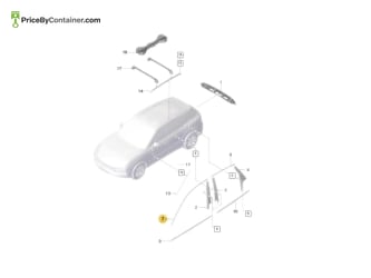 PORSCHE 9Y0853986A041 — Porsche Genuine MOULDING HIGH-GLOSS BLACK 9Y0853986A041