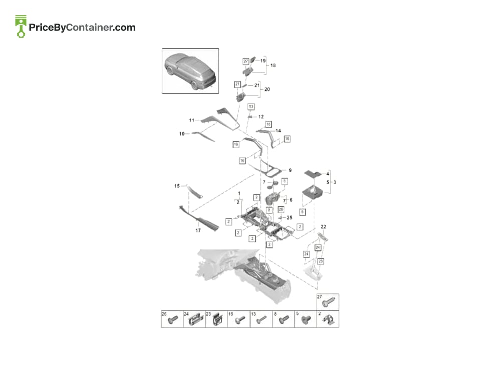 PORSCHE 9Y0863136 — PORSCHE GENUINE INSERT 9Y0863136