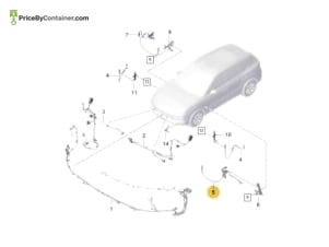 PORSCHE 9Y0971279A — Porsche Genuine WIRE SET 9Y0971279A