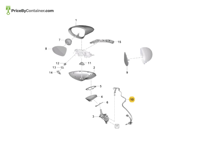 PORSCHE 9Y0971469AE — PORSCHE GENUINE WIRE 9Y0971469AE