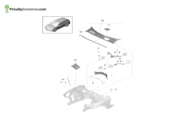 PORSCHE 9Y18194471E0 — Porsche Genuine COVER BLACK 9Y18194471E0
