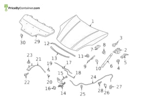 PORSCHE 9Y1823535B — Porsche Genuine BOWDEN CABLE 9Y1823535B
