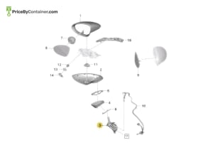 PORSCHE 9Y1857412 — Porsche Genuine MIRROR BASE 9Y1857412