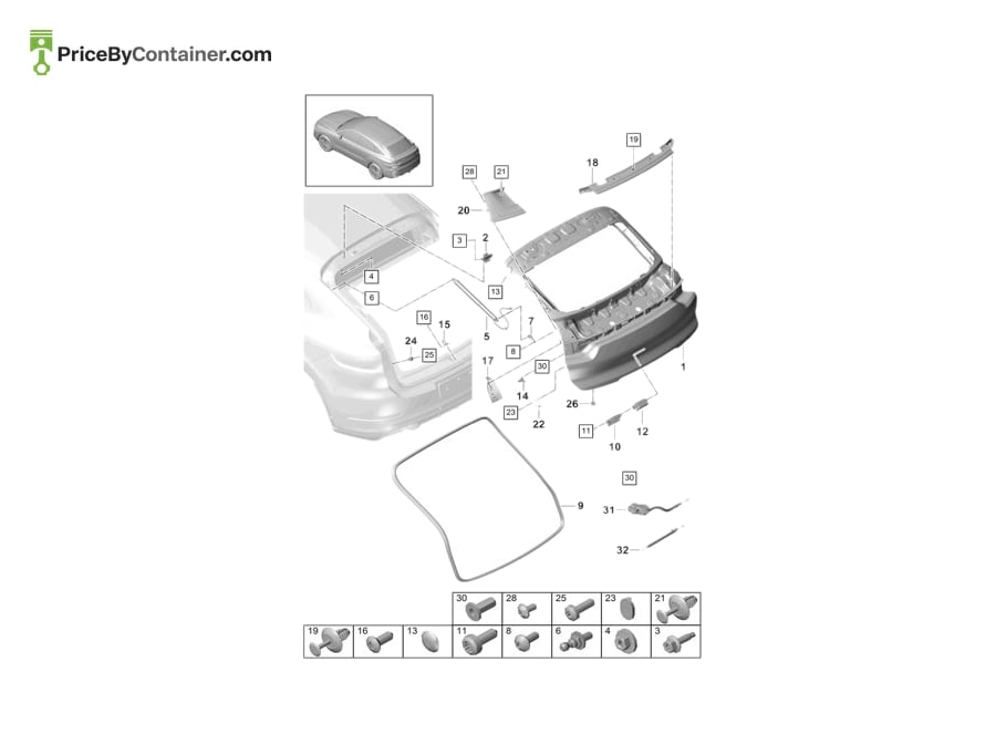 PORSCHE 9Y3827535 — PORSCHE GENUINE BOWDEN CABLE 9Y3827535