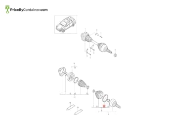 PORSCHE N10750201 — Porsche Genuine CLAMP BELLOWS N10750201