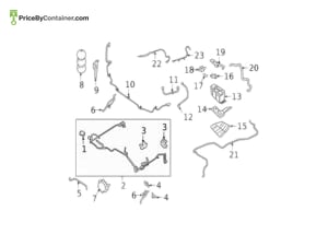 PORSCHE PAB10321000 — Porsche Genuine VENT LINE PAB10321000