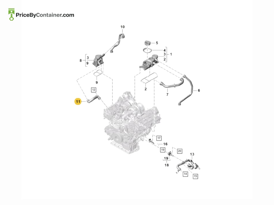 PORSCHE PAB109218C — PORSCHE GENUINE CHAIN TENSIONER PAB109218C