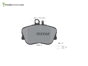 TEXTAR 0024202120 — TEXTAR BRAKE PAD 0024202120 / 2143905