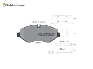 TEXTAR 0054205220 — TEXTAR BRAKE PAD 0054205220 /