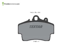 TEXTAR 1684201420 — TEXTAR BRAKE PAD 2307004 1684201420 / 2307004