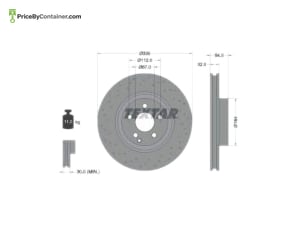 TEXTAR 2214211712 — TEXTAR BRAKE DISC FR 2214211712 /