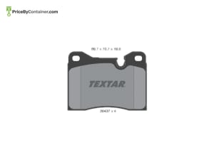 TEXTAR 34111159261 — TEXTAR BRAKE PAD 34111159261 / 2043702