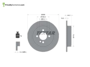 TEXTAR 34211503070 — TEXTAR RR DISC 34216774987 34211503070 /