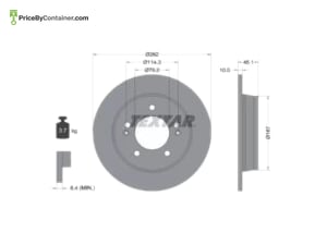 TEXTAR 34216792225 — TEXTAR REAR BREAK DISC 34216792225 /