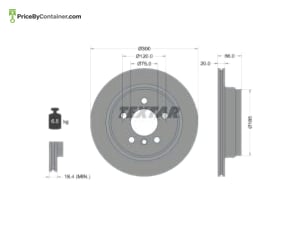 TEXTAR 34216864900 — TEXTAR REAR DISC 34216864900 /
