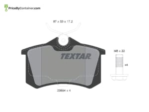 TEXTAR 5Q0698451E — TEXTAR BRAKE PAD 5Q0698451E / 5Q0698451E