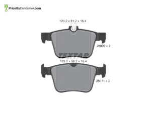 TEXTAR 5Q0698451P — TEXTAR BRAKE PAD RR 5Q0698451P /