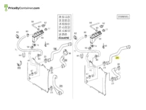TRUCK TEC 2105013582 — DESCRIPTION TRUCKTEC Bottom Hose 0240088 For Mercedes-Benz 2105013582
