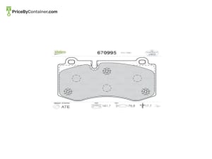 VALEO 0044200720 — VALEO BRAKE PAD 0044200720 / 670995